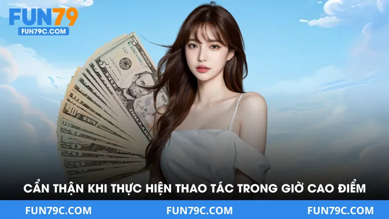 Cẩn thận khi thực hiện thao tác trong giờ cao điểm